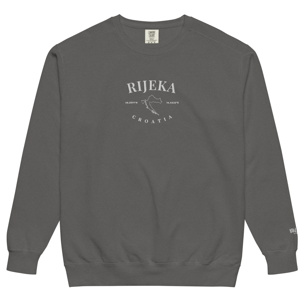 Rijeka Embroidered Country Outline Sweatshirt