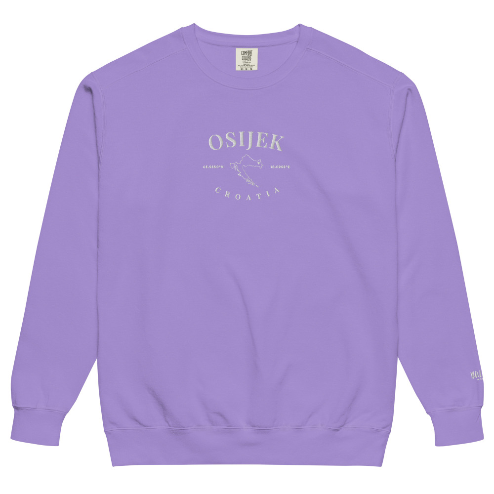 Osijek Embroidered Country Outline Sweatshirt